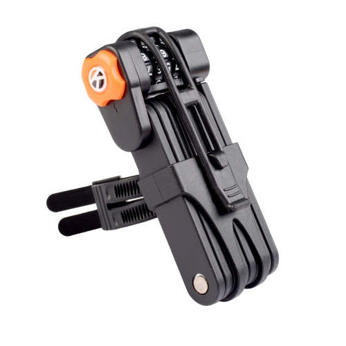 Замок раскладной кодовый R-LOCK "Robber Tears", 4 разряда, 8 секций 85 см 800 г закалённая нерж/ сталь AISI 304 в ABS пластике с креплением /уп 10/20