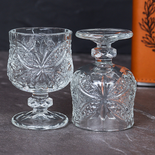 Рюмка 6 штук 50 мл бочонок Бабочка  / 611-1A /уп 24/_