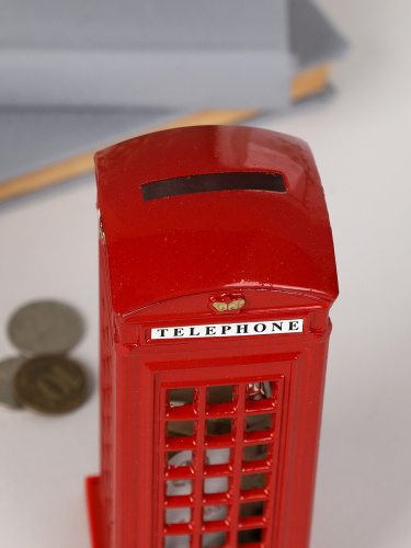 Сувенир Телефонная будка 14 см / YR-114 /уп 100/