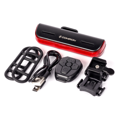 Фонарь задний COMIRON "WARDER" корпус: ABS, свет: 28LED, 380mAh, 4 режима, Type-C, пульт ДУ, вес 52гр /уп50/