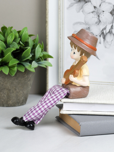 Фигурка Мальчик/Девочка висячие ножки 2 штуки набор 19 см / 5063 /уп 60/