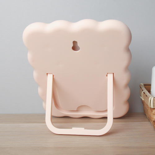 Зеркало настольное 14х18 см / 1044 /уп 60/пластик