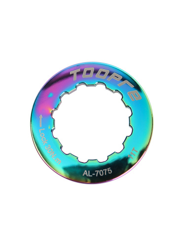 Крышка-фиксатор кассеты велосипеда. Размеры 35.4х35.4х7мм. TOOPRE CLC-01. Цветной /уп 30/
