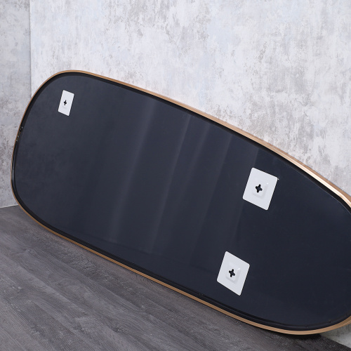 Зеркало в алюминиевой раме настенное 600х1600 gold / HLQW-AM01005 /уп 1/Небьющееся зеркало