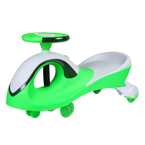 Толокар COMIRON QT-8098/светящиеся полиуретановые колеса 90 мм/ Зеленый/уп4