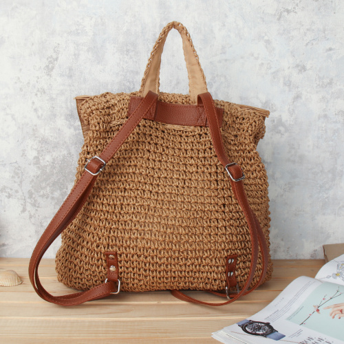 Рюкзак плетеный 30 см / DW-16 /уп 25/50/коричневый