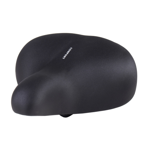Седло велосипедное суперкомфортное COMIRON LAST EMPEROR C056 270x250, Пена 57мм. Технологии: DW, ED, Эластомер, Верх: PU, Цвет: Чёрный/уп 20/