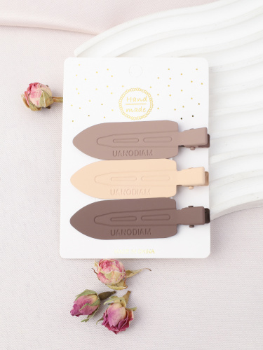 Заколка для волос 3 штуки / NSAF-64 /уп 150/