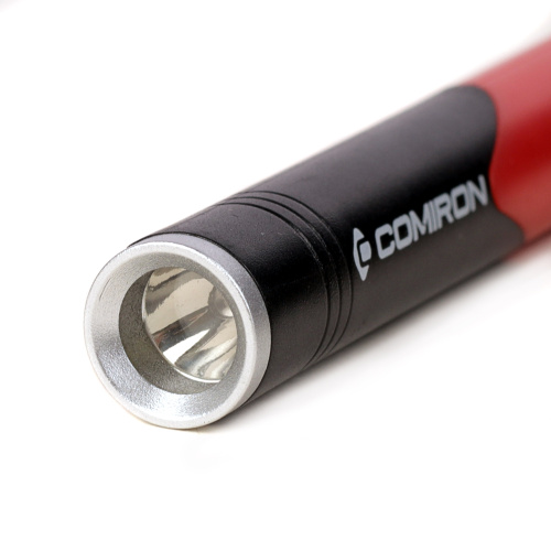 Фонарь универсальный COMIRON PEN RED корпус: жёсткий ABS, IPX5; свет: 1 XPG, 100lm, 5COB; аккум: 260 mAh, USB; красный /уп 60/