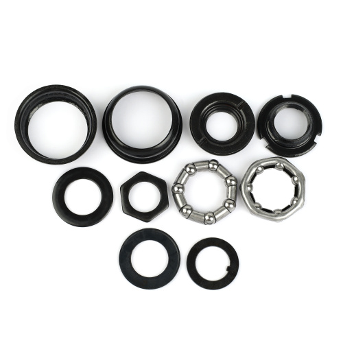 Группсет каретки из 9 элементов для односоставных шатунов ( кочерга) BR9  /уп 100/ черный