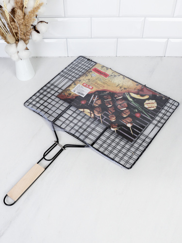 Решетка - гриль плоская 40х30х55 см Антиприг покрытие / RPK-4030 /уп 50/ 0,5