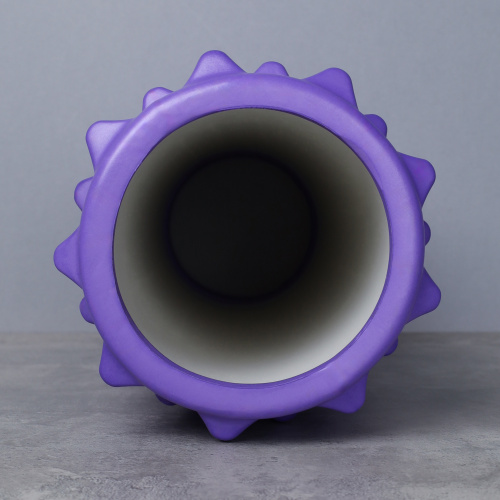 Ролик массажный спортивный Woohooo SHARP 33x14/ фиолетовый/уп10