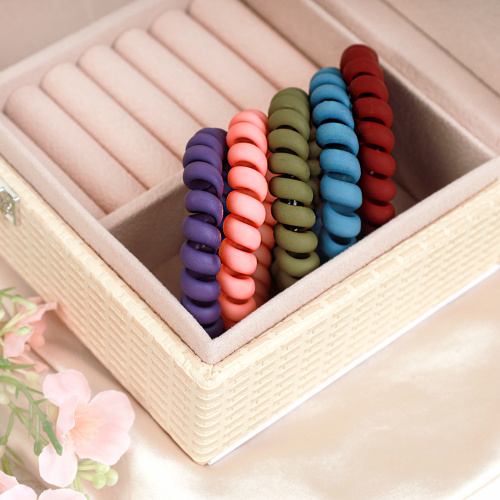 Резинка-пружинка для волос 5 см / QQ67-5 /уп 100/200/матовая