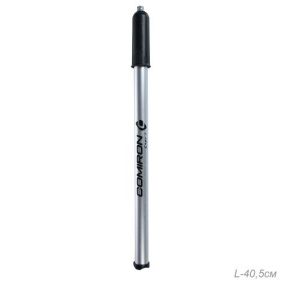 Насос для велосипеда ручной COMIRON EASY 1, алюминиевый корпус,  22*400мм, стальной шток 11 мм. Вес 100 гр. /уп 100/