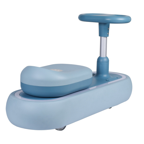 Толокар COMIRON QT-8062/светящиеся полиуретановые колеса 70 мм/ Синий/уп4