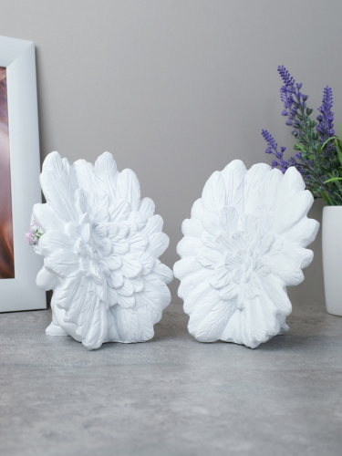 Фигурка Ангел 13 см / QT61-H /уп 60/розовые цветы