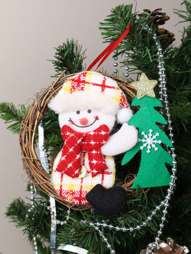 Елочное украшение Снеговик 15 см / Е145 /уп 150/