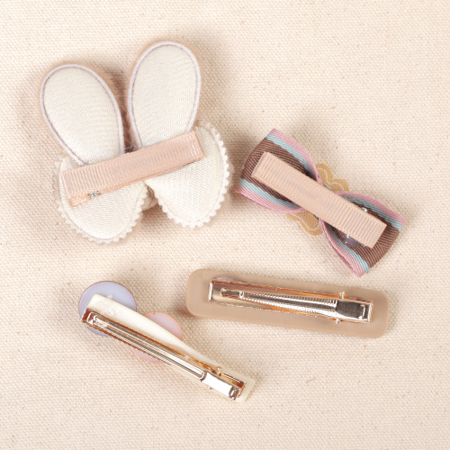 Заколка-зажим для волос набор 4 штуки / YIW-90 /уп 20/микс