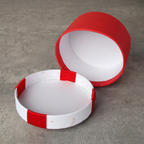 Коробка подарочная 10х10х6 см круглая / S139 /уп 12/216/