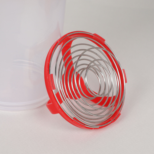 Бутылка/Шейкер СПАЙДЕР SHS-500 бело-красная, для спортивного питания 500ML