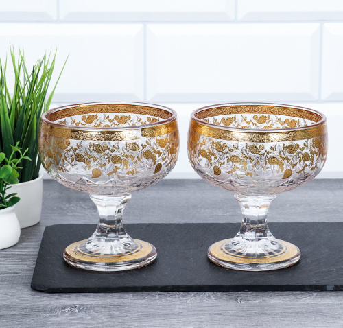 Креманка 2 штуки 400 мл / Т6025-С2 /уп 20/ подарочная упаковка