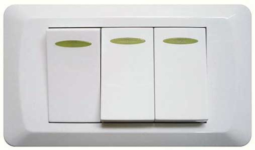 Выключатель Komiron HGB-03 /уп.100/ IVORY Акция