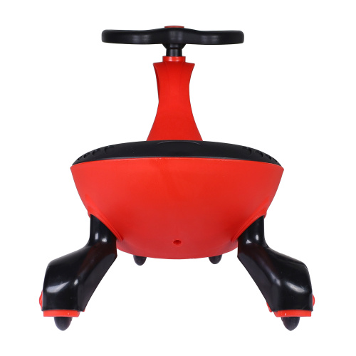 Толокар QT-8097 красный/светящиеся полиуретановые колеса 80 мм/уп5