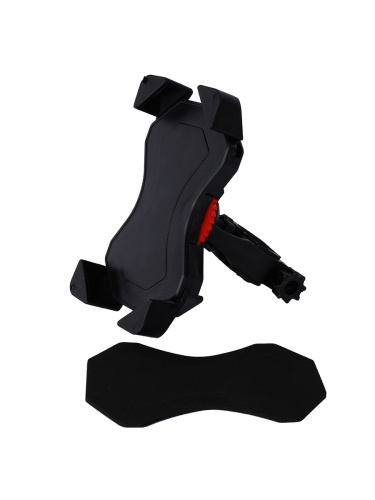 Держатель велосипедный пластиковый для телефона регулируемый универсальный. Чёрный / уп 100