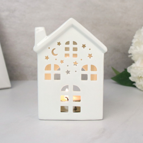 Аромалампа Домик 12 см / 924 /уп 96/белая