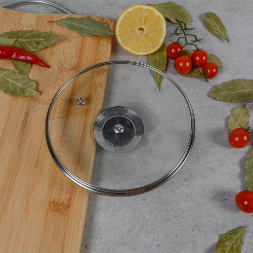 Крышка стеклянная 18 см / YGT-18 /уп 50/