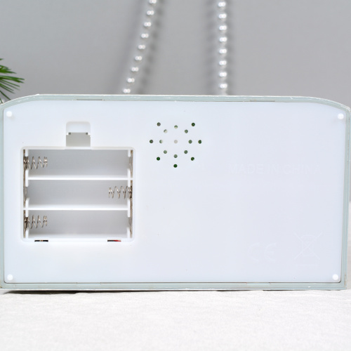 Светильник настольный новогодний 18x10x26 см Камин / NG206-7 /уп 6/ музыкальный