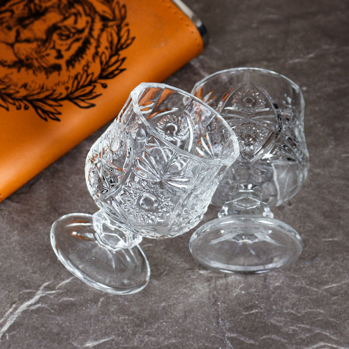 Рюмка 6 штук 50 мл бочонок Орнамент / 611-1B /уп 24/