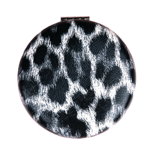 Зеркало карманное 7 см Хит / GT360 /уп 50/300/ кожзам