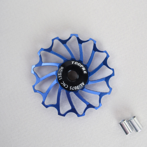 Ролик натяжителя заднего переключателя 13T . Алюминиевый. TOOPRE TL-13T-B/ синий / уп100/