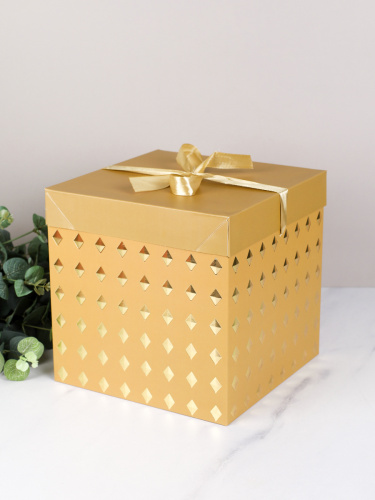 Коробка подарочная 22x22x22 см складная / 335-L /уп 12/120/480/