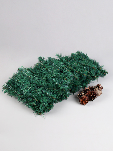 Гирлянда из елочных веток искусственная 2,7 метра 200 веток 24 см ширина+ШИШКИ набор  / WA-200 / уп 40/Новый год