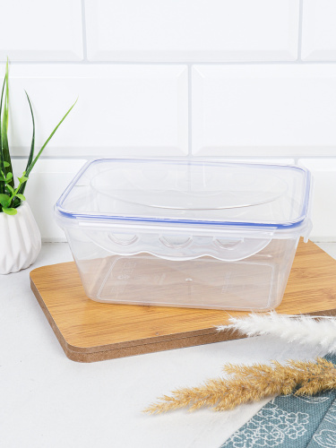 Пластиковый контейнер Стандарт прямоугольный 1100 мл Для пикника мяса  / 90401 / ШТУЧНО