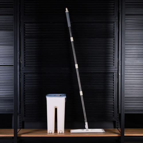 Ведро с вертикальным отжимом и шваброй Моп АКЦИЯ / S2-2 /уп 24/ бежевый/2 насадки