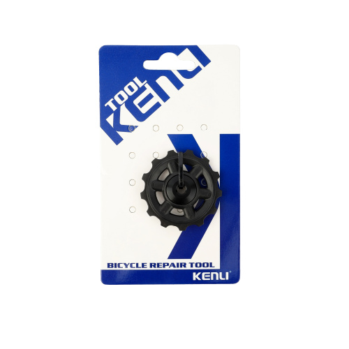 Ролик натяжителя заднего переключателя 13T . Пластиковый. KENLI /KL-4012B/ черный/ уп200/
