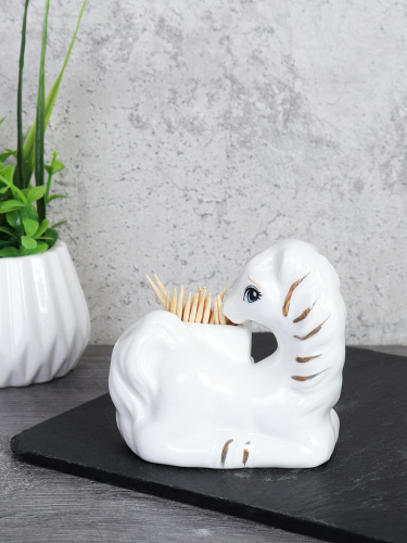 Подставка для зубочисток Лошадь 8 см / B5438 /уп 96/ Символ года 2026