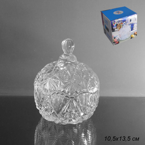 Сахарница 280 мл бочонок резная / A-0015 /уп 48/*