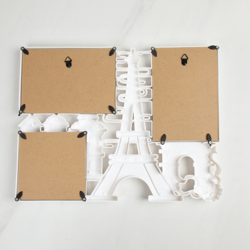 Фоторамка коллаж Париж 35х27 см / 120 /уп 48/ 3 фото белая ПРОМО АКЦИЯ