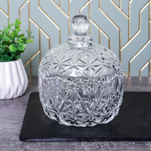 Сахарница 280 мл бочонок резная / XMTG-S504 /уп 48/