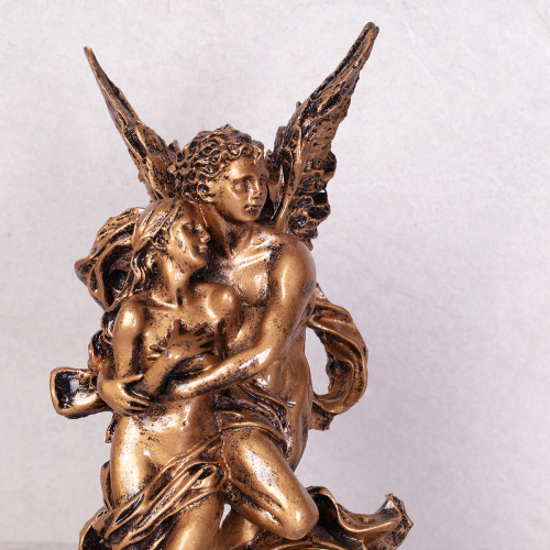 Часы статуэтка Ангел с девушкой 13х7х25 см / Z003A /уп 36/