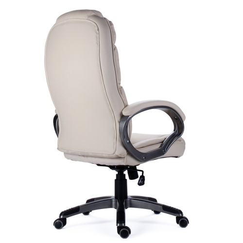Кресло руководителя CH-001DS PL БЕЖЕВЫЙ ЭКОКОЖА 