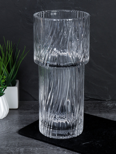 Ваза для цветов 24,5 см / V200325-2 /уп 12/ подарочная упаковка