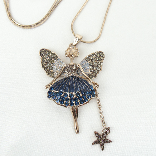 Подвеска-кулон на цепочке Фея / YD10214/2 /уп 12/золото