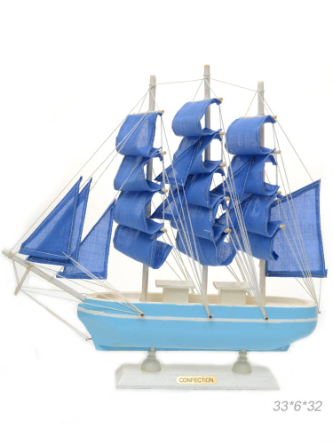 Макет парусного корабля 33х6х32 см / 5009G /уп 18/