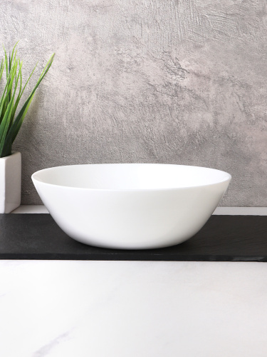 Салатник 630 мл 155 мм Дэй тарелка глубокая белая LYG60 (white) (уп72)