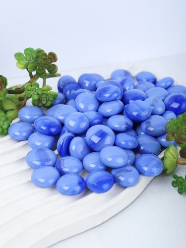Декоративные камни 350г синии / 7-21/1 /уп 50/